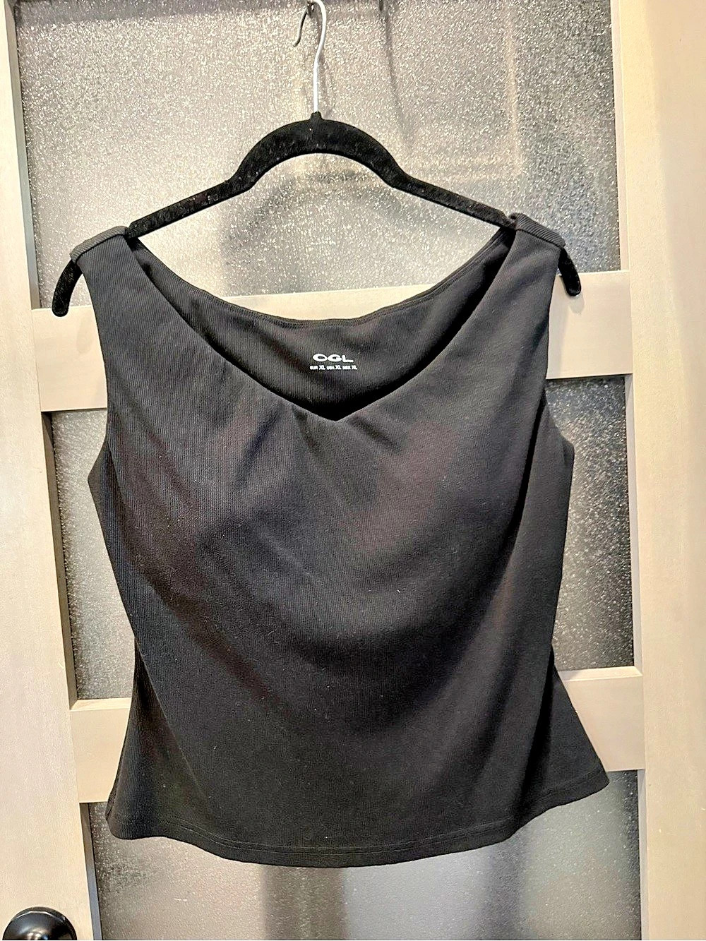 OGL Plantive Ribbed Boat Neck Tank Top Size XL